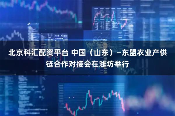 北京科汇配资平台 中国（山东）—东盟农业产供链合作对接会在潍坊举行